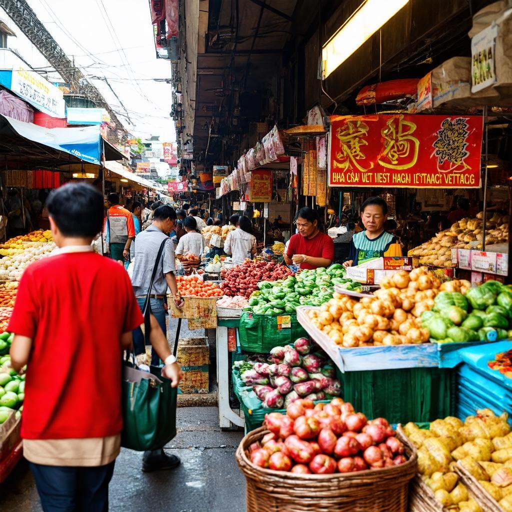 Không khí mua bán sôi động và gần gũi tại chợ Ngọc Thụy Long Biên